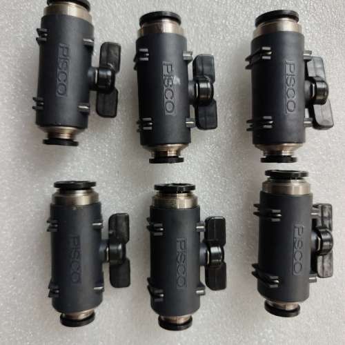 PISCO球阀6个，插10mm气管的，单价30元一个议价及维修！