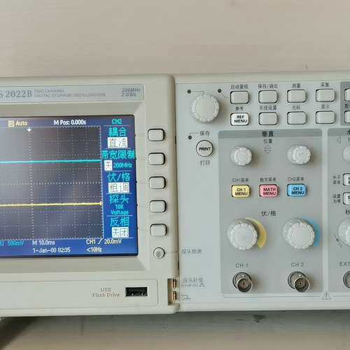 TDS2022B  泰克200M示波器，随机自带一条电源线，议价及维修！