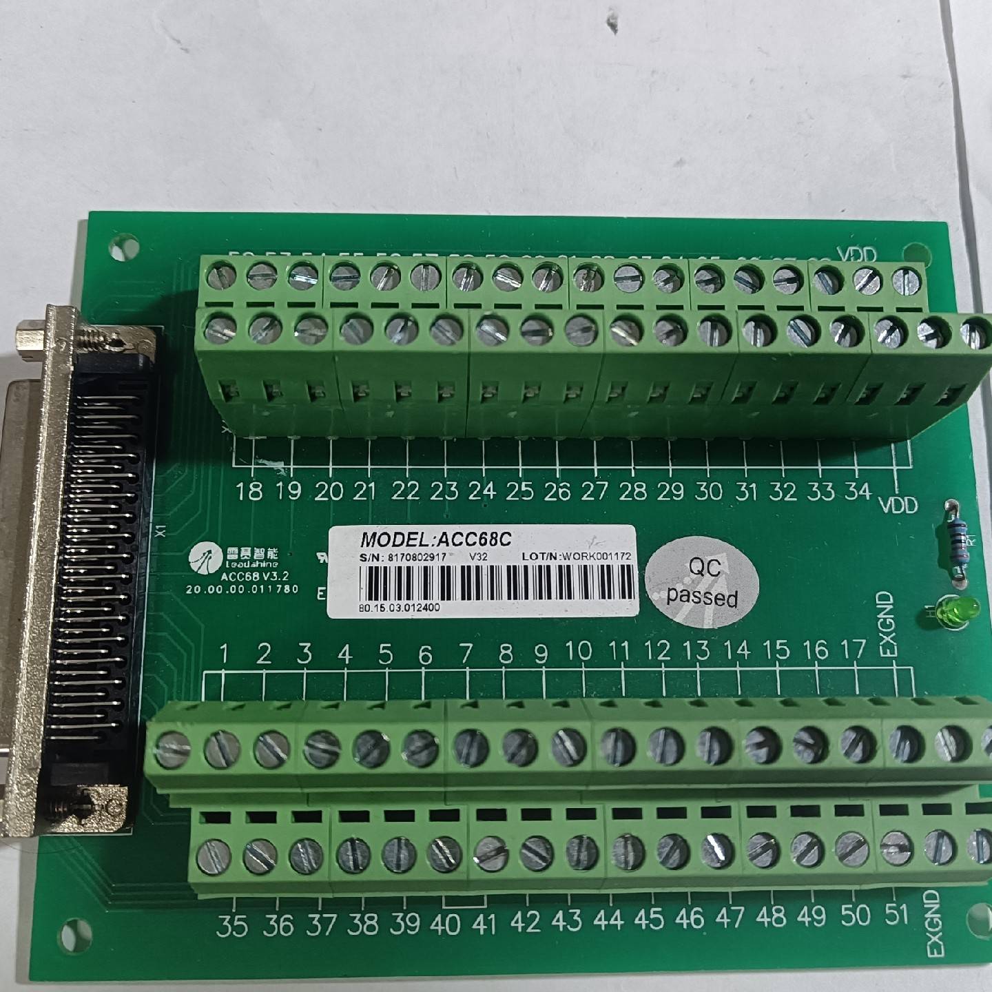 雷赛ACC68C接线端子板议价 维修！！！