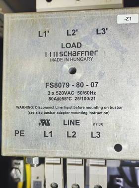 SCHAF下NER夏弗纳滤波器 FS8079-8议价 维修！！！