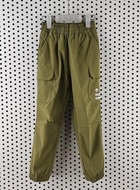 诺诗兰童装秋款男童特价梭织长裤CO130304-2