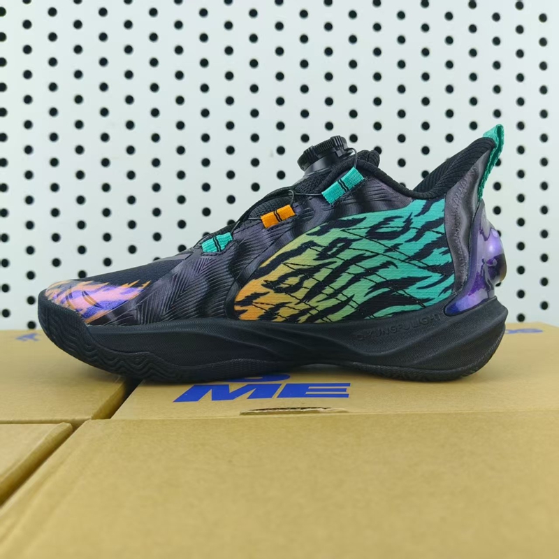 乔丹儿童2025年冬新款男大童篮球鞋（暗影）T5540101