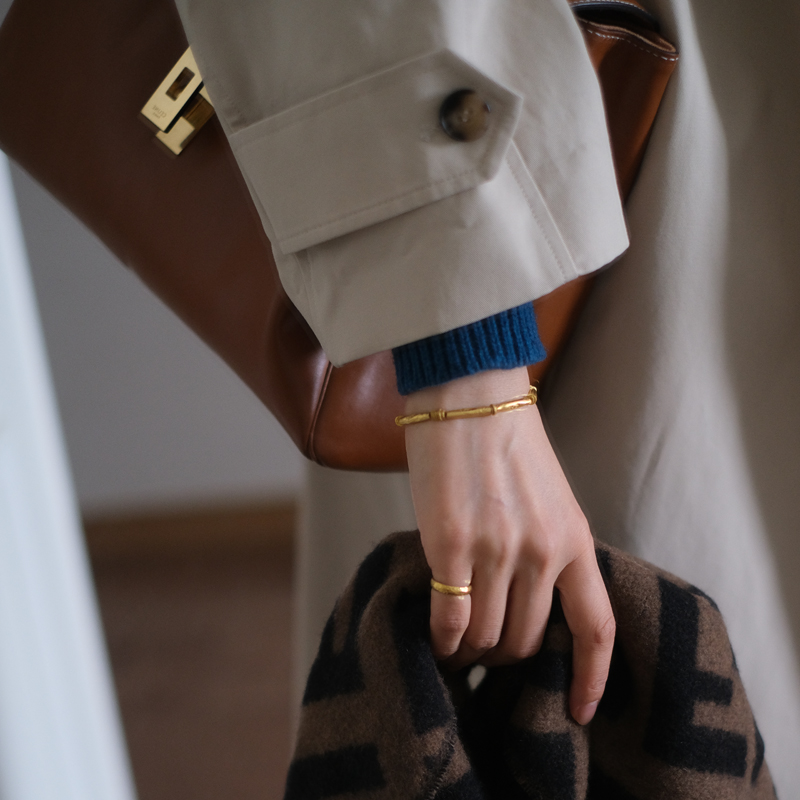 素木纯手工定制足金随形金管手链黄金手串属于什么档次？