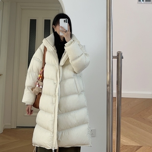 包邮 冬装新款 日系宽松长袖羽绒衣 外套 0.68KG