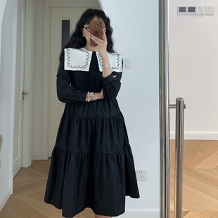 连衣裙 日系学院风大翻领长袖 0.36KG 新款 秋装