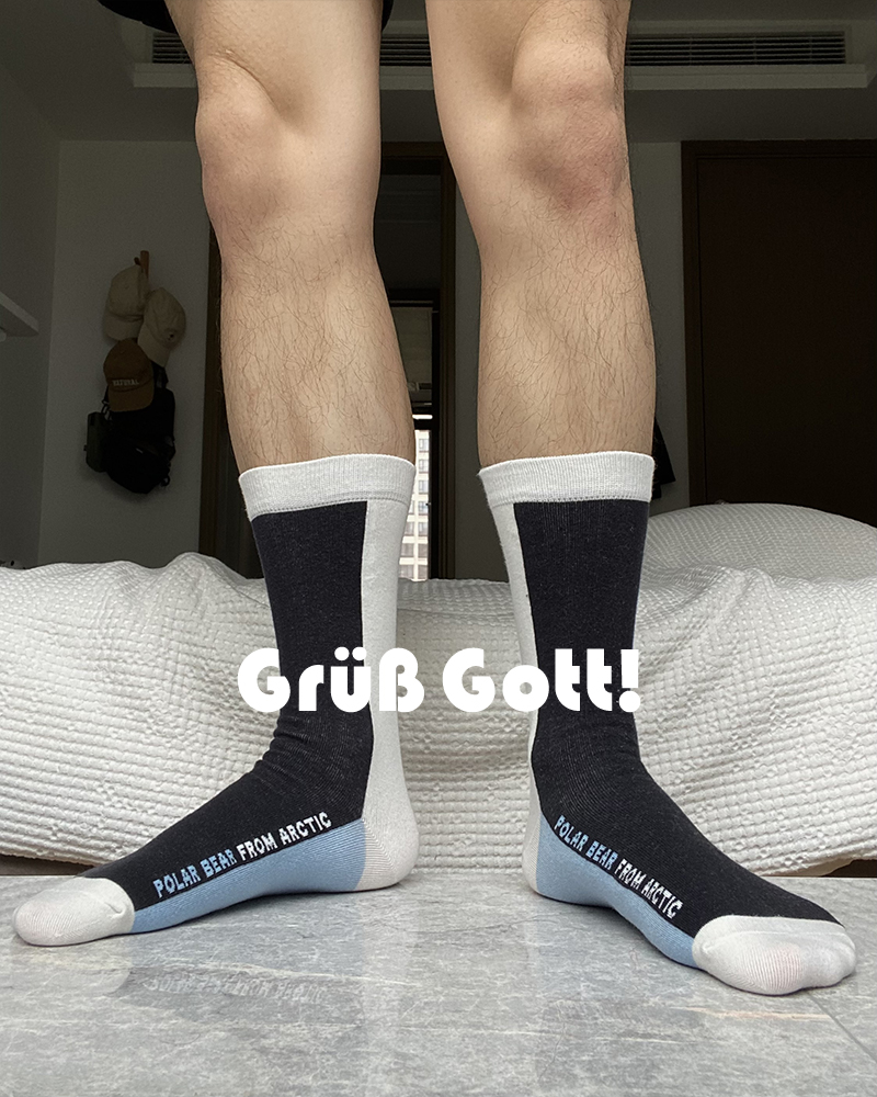 AIRGOTT运动男棉中筒潮袜