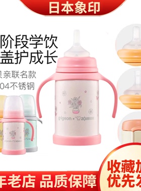 ZOJIRUSHI/象印SQ-AA/BA/CA24HPG贝亲联名吸管杯水杯真空保温杯学