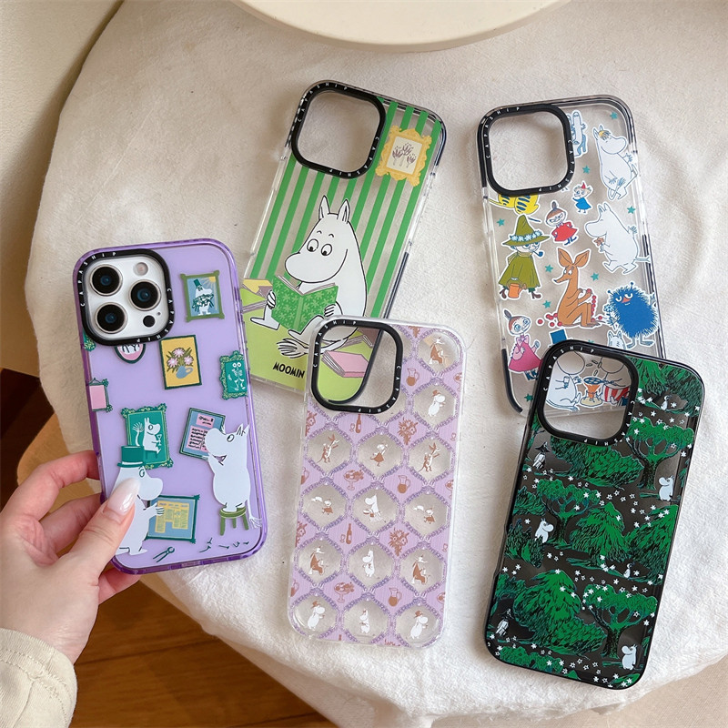 日韩xr姆明一家15适用iphone14手机壳12苹果13 Pro max电话保护套78plus大孔6pm潮牌17air少女心xs小河马卡通