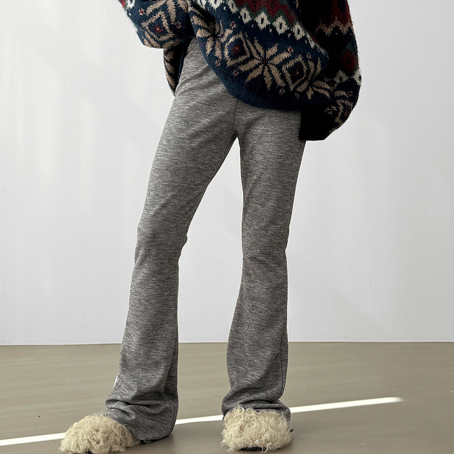 golgi boot-cut knit banding pants