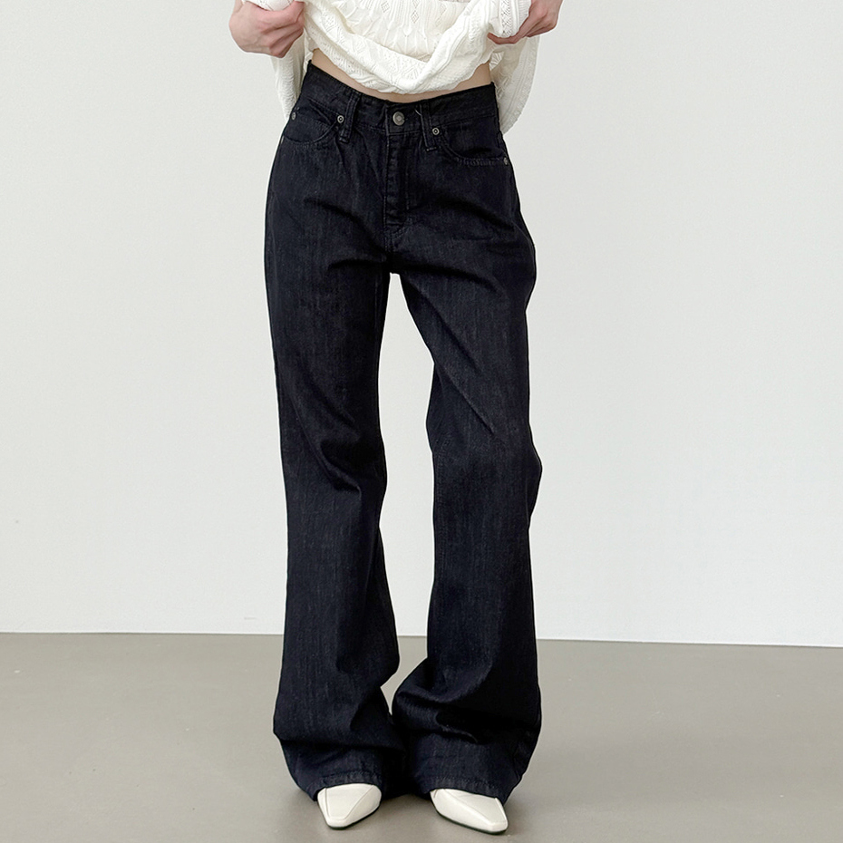 standard boot-cut raw jean