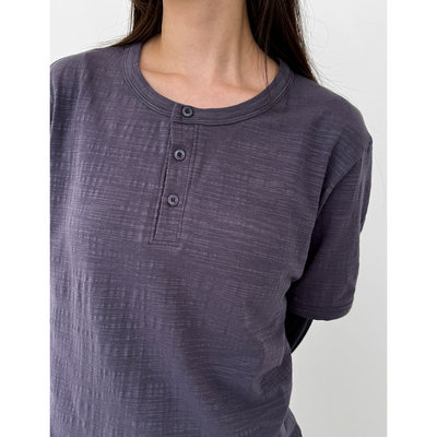 henly neck slub half tee (unisex)