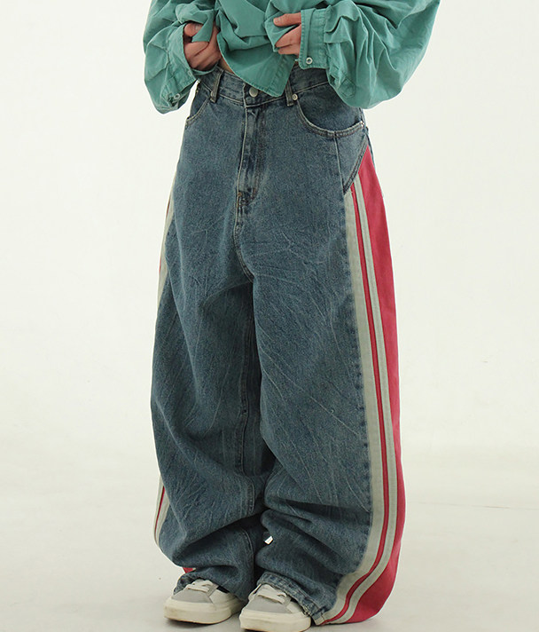 red line track wide jean