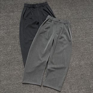 新款 冬季 软暖丝滑半松紧休闲裤 轻奢羊毛莫代尔混纺加绒小弯刀