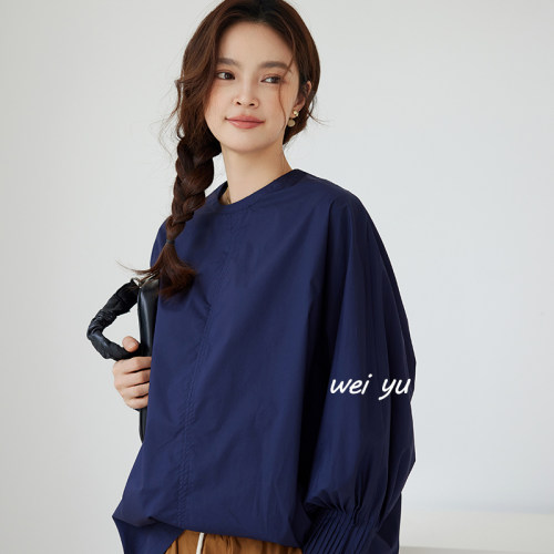 薇语大码春秋高级感长袖T恤女