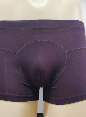 男士圆兜款四角内裤莫代尔内衣紫色舒工坊内裤SD8K01101