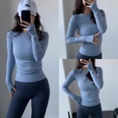 速干普拉提训练健身服上衣新款 修身 女透气韩版 掐腰巨显瘦瑜伽长袖