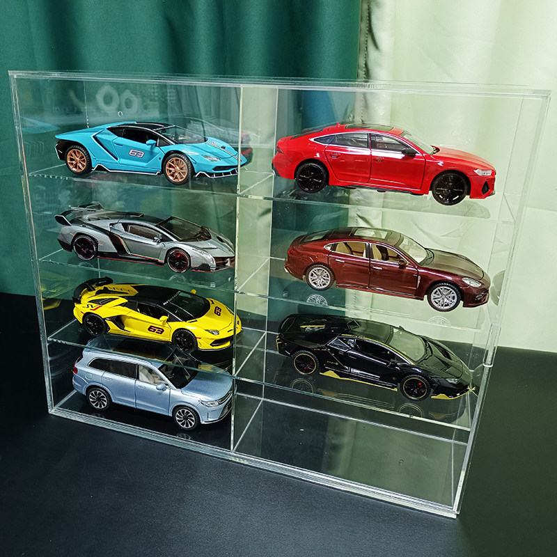 1:24车模架亚克力展示柜挂墙透明柜汽车模型置物架定制玩偶陈列架