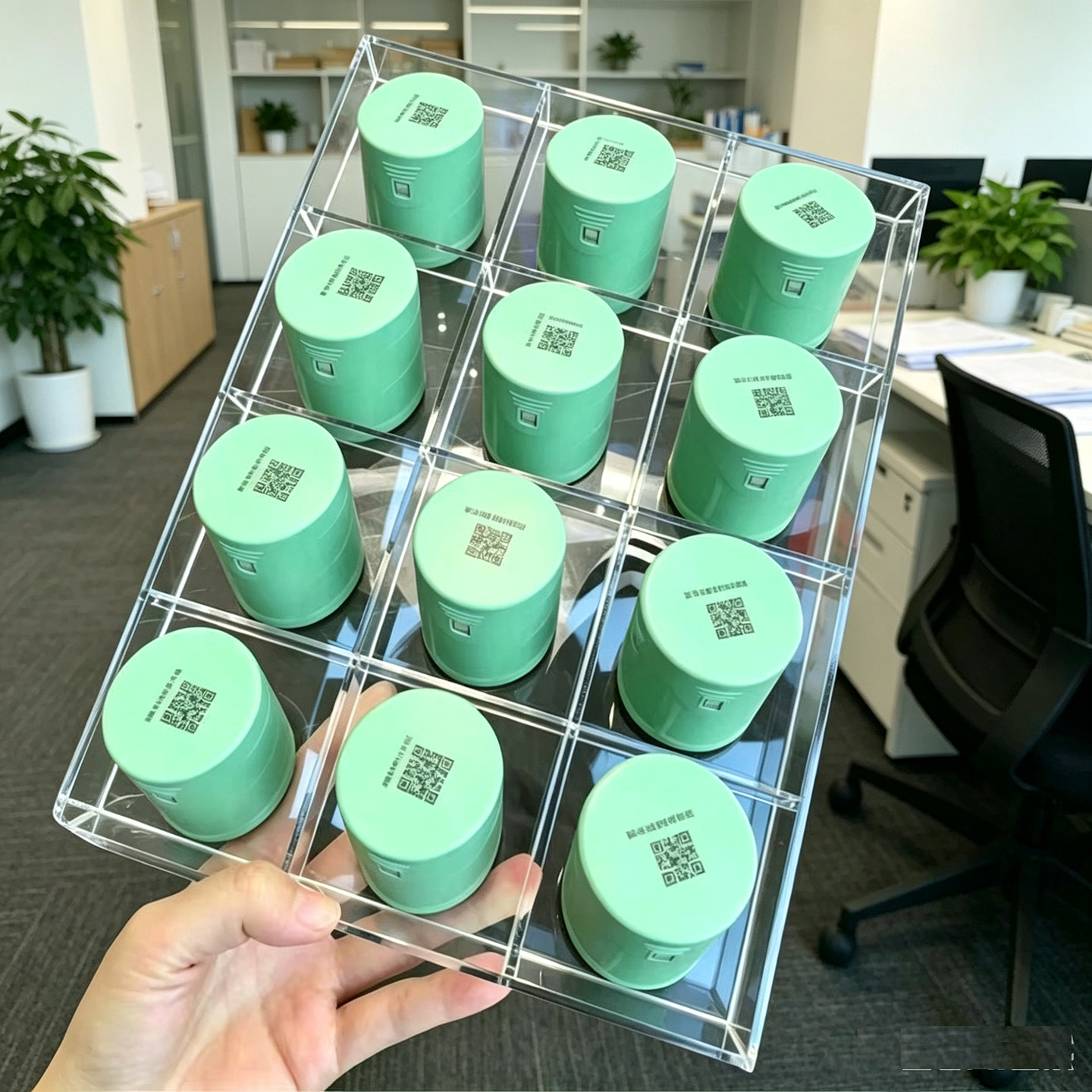 亚克力透明印章收纳盒塑料公章盒银行财务印鉴整理盒回墨印章箱