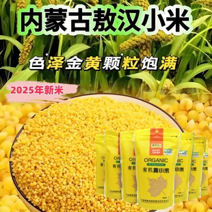 敖汉有机黄小米新米500g/袋正宗内蒙特产赤峰小米杂粮敖汉发源地