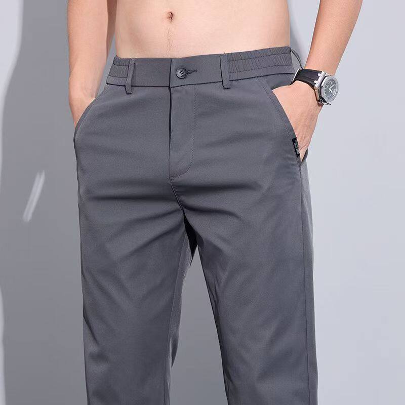 冰丝裤子男士夏季薄款速干透气空调裤2026新款夏日轻薄休闲长裤男