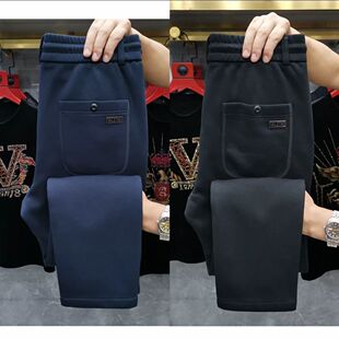 2025新款运动裤百搭时尚潮流休闲高端加厚修身保暖男士直筒卫裤