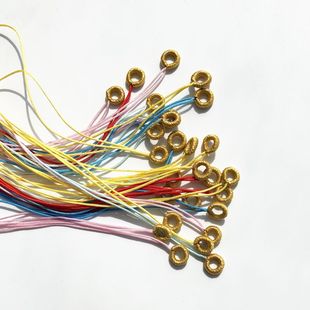 手工编织线圈拉环金钢圈多绕线绳头半成品手链扣头子吊坠DIY配件