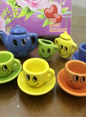 包邮儿童过家家玩具童子茶具套装整套陶瓷 潮汕功夫茶具