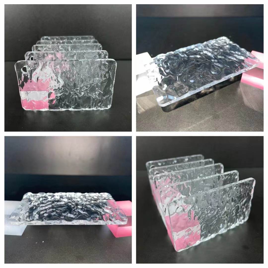 高透明石头纹亚克力板加