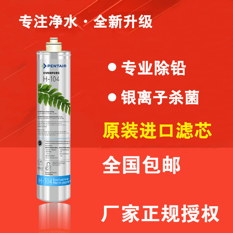 美国爱惠浦H104主机滤芯直饮机净水器H-104滤芯自来水过滤器耗材