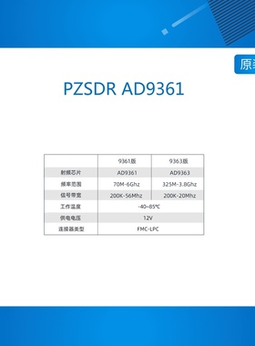 PZSDR AD9361 AD-FMCOMMS3-EBZ  软件无线电 pluto openwifi