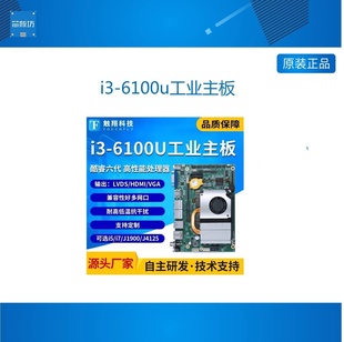 J4125工控一体机嵌入式 CX6U01 J1900 6100u 工业电脑主板四核