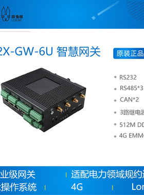 i2x gw 6u  湃兔核 工业网关 电力网关 4G LoRa WiFi GPS 多串口
