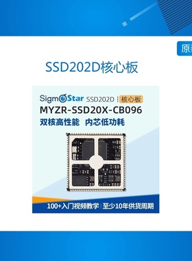 现货Sigmastar SSD202D核心板双核linux邮票孔1.2主频