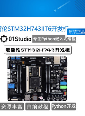 01Studio麦哲伦STM32H743IIT6开发板 MicroPython嵌入式编程ARM