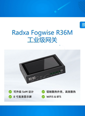 Radxa Fogwise R36M 瑞莎 工业级网关 8寸显示屏 WiFi5&BT5
