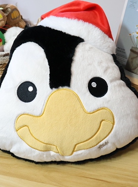意大利trudi小可爱小动物企鹅松鼠毛绒玩具公仔抱枕靠垫礼物