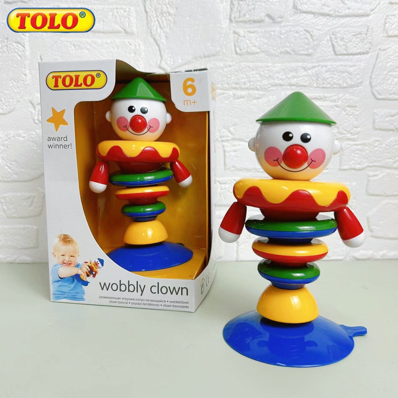 吸盤小丑嬰兒餐椅玩具餐桌Tolo