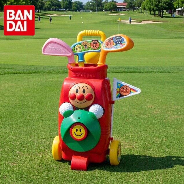 日本进口面包超人儿童高尔夫球杆套装宝宝户外亲子互动运动球玩具