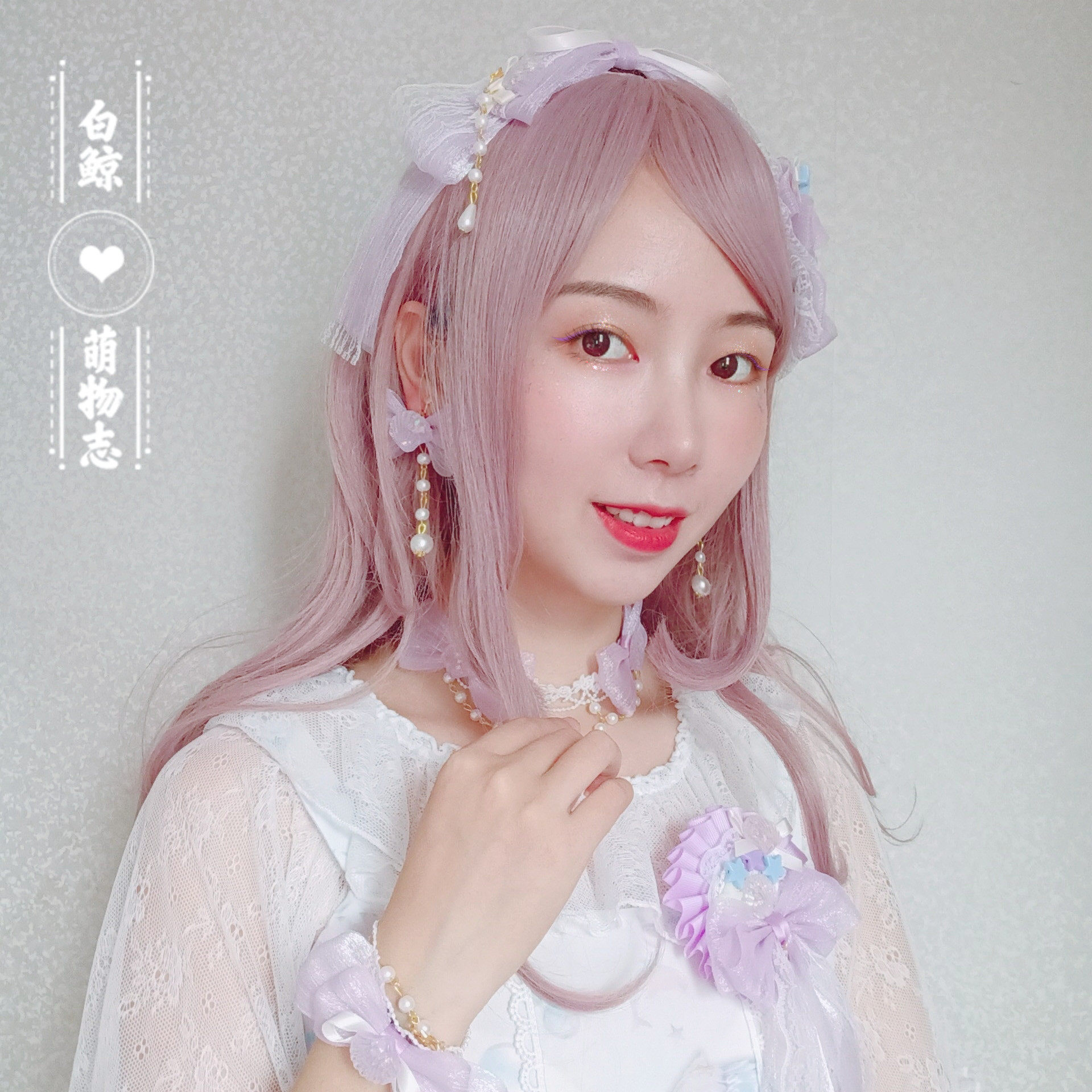 流光贝壳 lo娘头饰 洛丽塔小物Lolita发饰项链手链耳环鞋夹吧唧托
