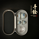 茶具礼盒盖碗茶杯便携式 节日企业送客户高档功夫茶具套装 茶具礼品