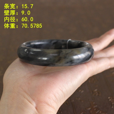 朕糖青花籽料60.0大码手镯