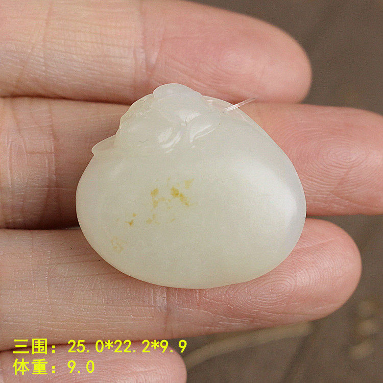 “一品清廉”羊脂白玉籽料吊坠