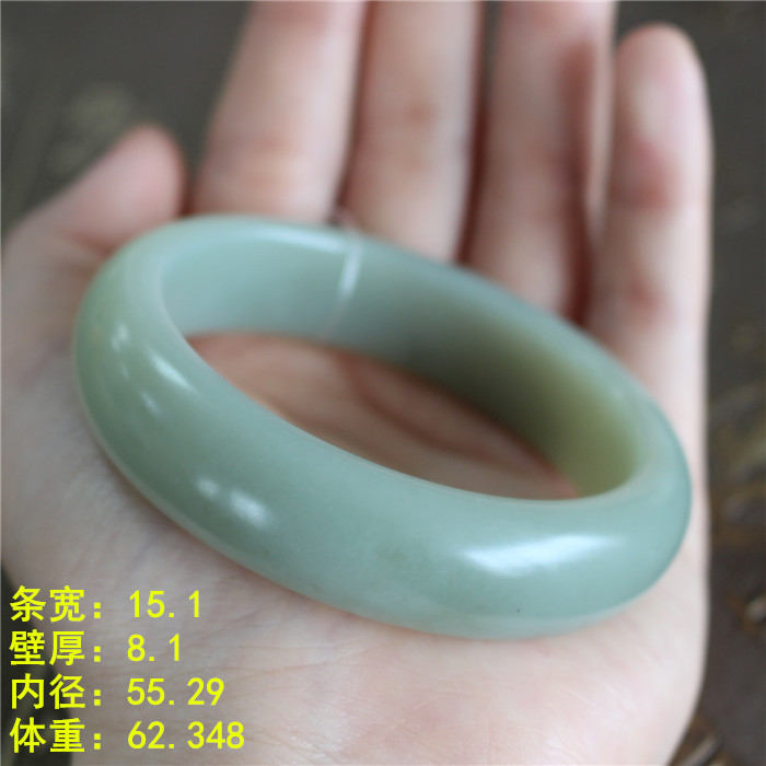 55.29和田玉青白玉手镯