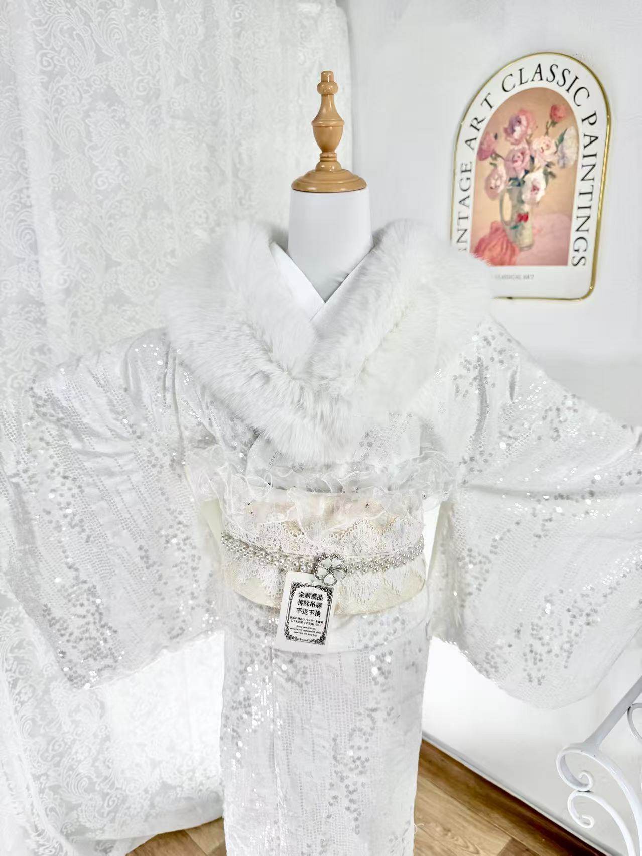 出口日本甯芯斋冬季加厚绒面和服正统分体三部式黑白粉色女装套装,女装/女士精品,民族服装/舞台装,淘宝优惠券,粉丝福利购,淘宝优惠卷