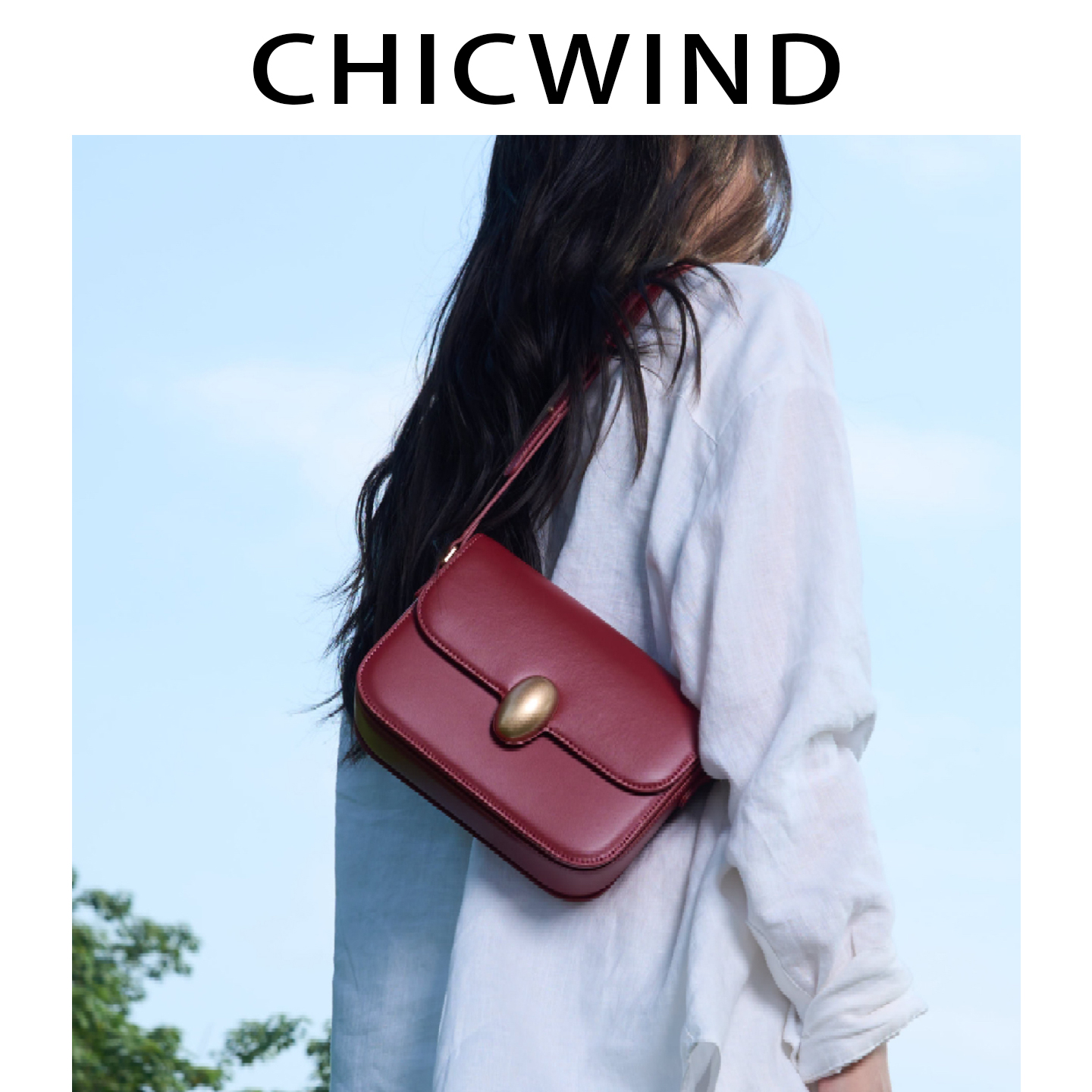 CHICWIND真皮包2025夏新款小方包
