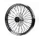 Hoprousa镀铬钢丝粗辐条21寸轮毂适配2018后哈雷街霸软尾标准真空