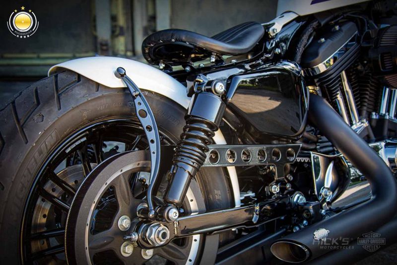 哈雷运动者 48 1200车系改装德国bobber风格前后泥瓦坐垫座椅