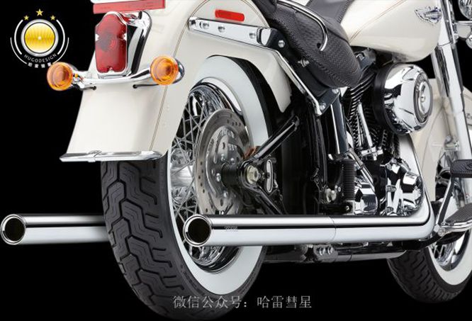 哈雷改装cobra 眼镜蛇 软尾车型双边2出2排气管 全段