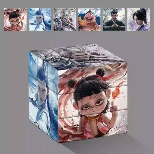儿童益智解压哪吒三阶魔方