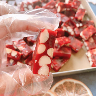 林饼记树莓百香果夏威夷果水果软糖手工零食小包装 糕点糖果160克